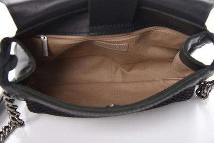 Chanel Calfskin Stitched Small Highlander Messenger Black 6 of 15