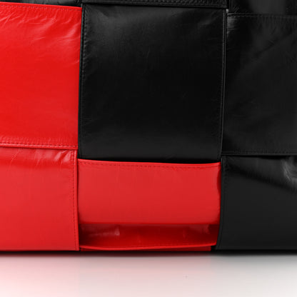 Bottega Veneta Paper Calfskin Maxi Intrecciato Colorblock Large Arco Tote Black Camomile 12 of 12