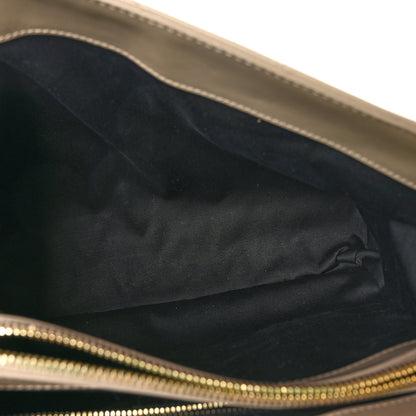 Saint Laurent Calfskin Y Quilted Monogram Medium Loulou Chain Satchel Dark Beige 5 of 9