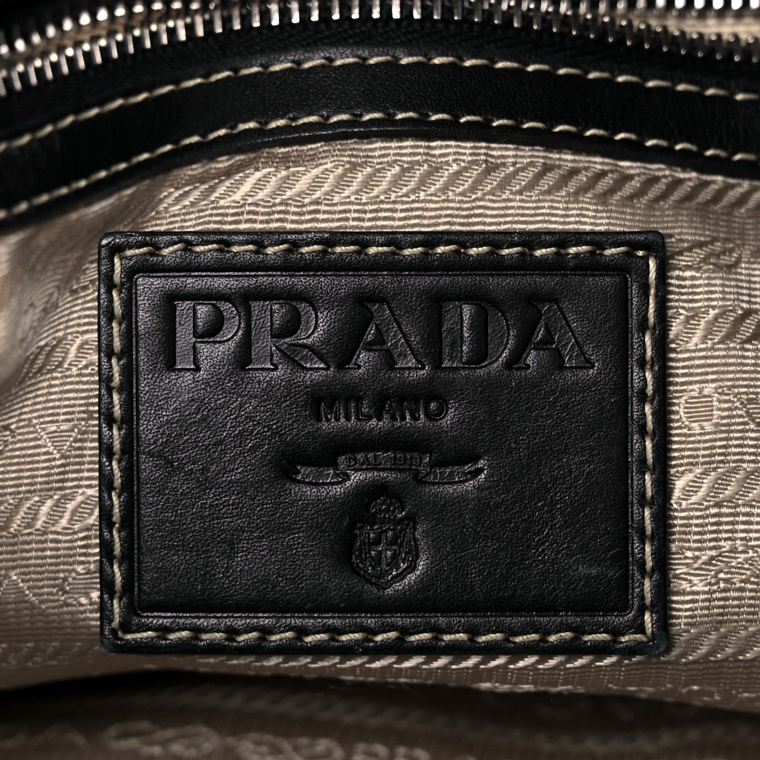 Prada Jacquard Logo Hobo Corda Bruciato 6 of 10