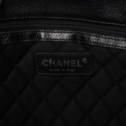 Chanel Goatskin Perforated Large CC Tote Black 8 of 10