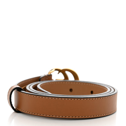 Gucci Moon Calfskin Double G 20mm Belt 80 32 Natural Tan 2 of 6