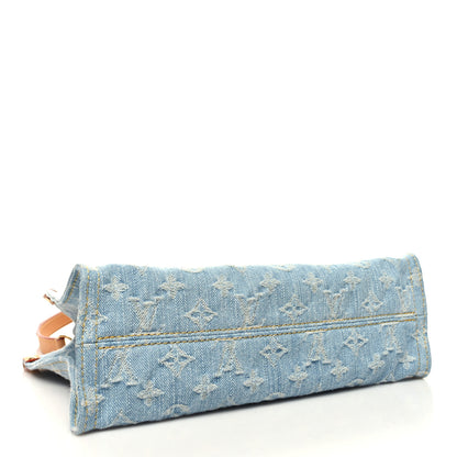 Louis Vuitton Monogram Washed Denim Let Go PM Sky Blue 5 of 10