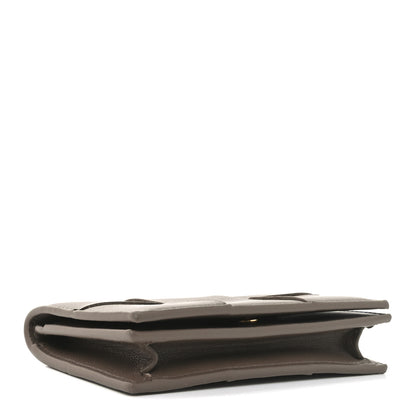Bottega Veneta Nappa Maxi Intrecciato Card Holder Wallet Dark Taupe 4 of 6
