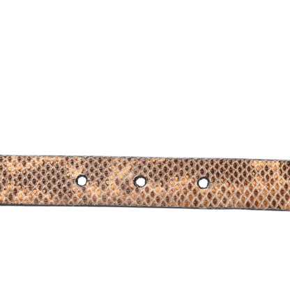 Gucci Snakeskin Skinny Belt 75 30 Brown 3 of 7