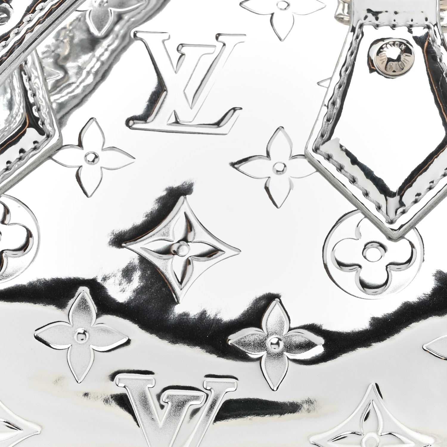 Louis Vuitton Monogram Miroir Speedy Bandouliere 20 Silver 6 of 10