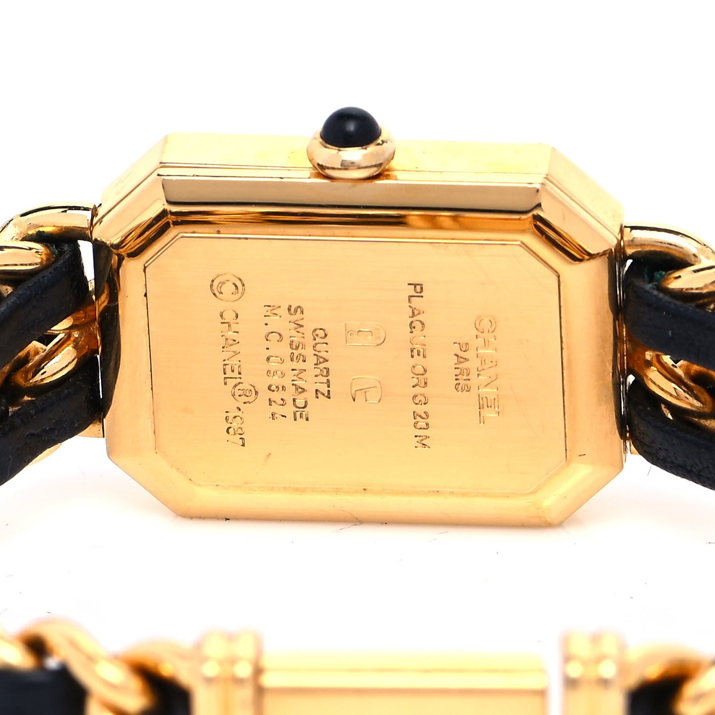 Stainless Steel Lambskin 20mm Chain Premiere Quartz Watch Gold M
