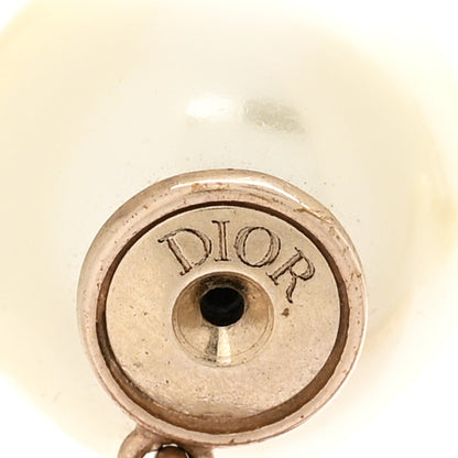 Christian Dior Crystal Pearl Dragonfly Drop Earrings White 4 of 4