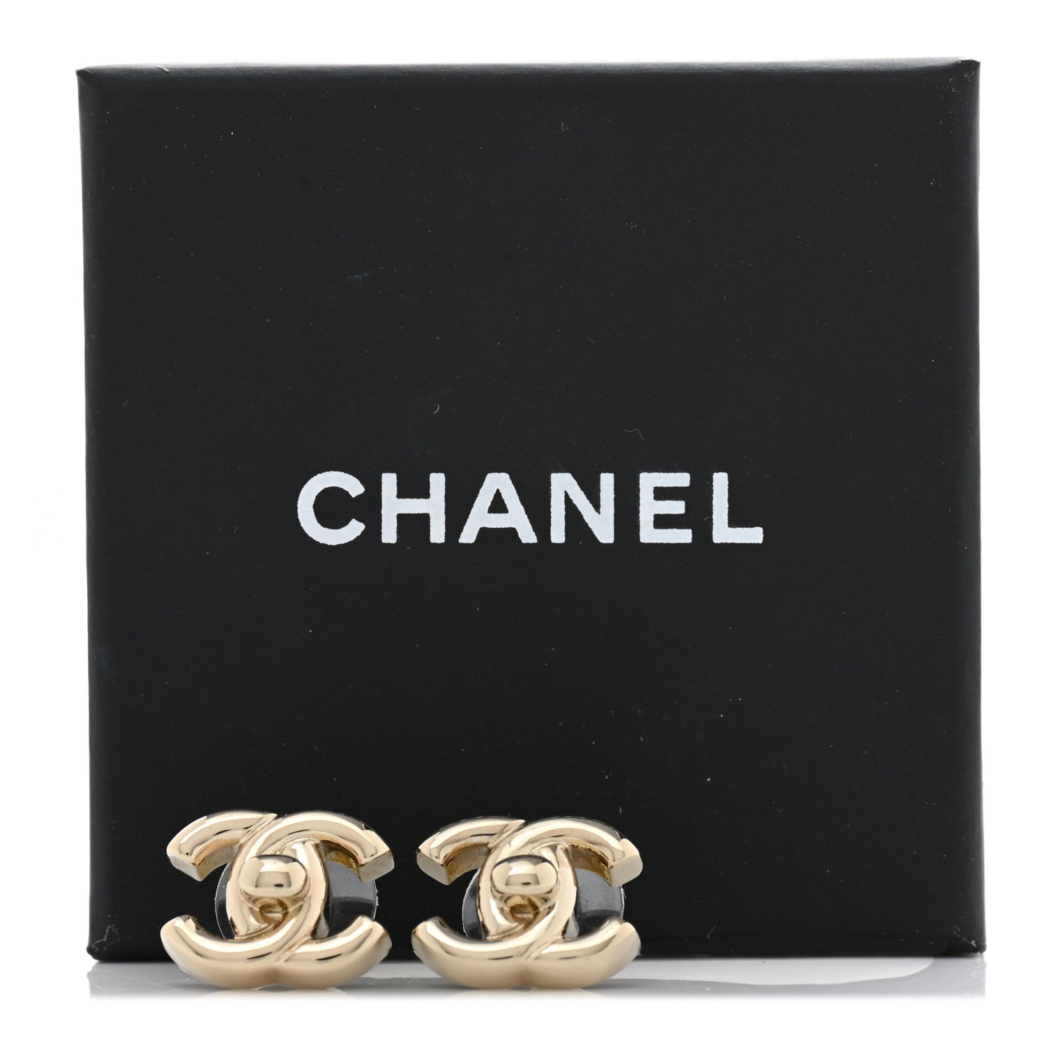 Chanel Metal CC Turnlock Earrings Gold 5 of 5