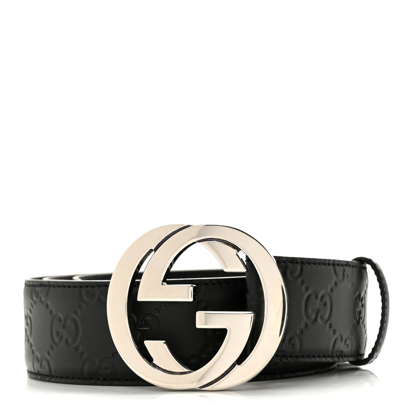 Guccissima Interlocking G 40mm Belt 100 40 Black