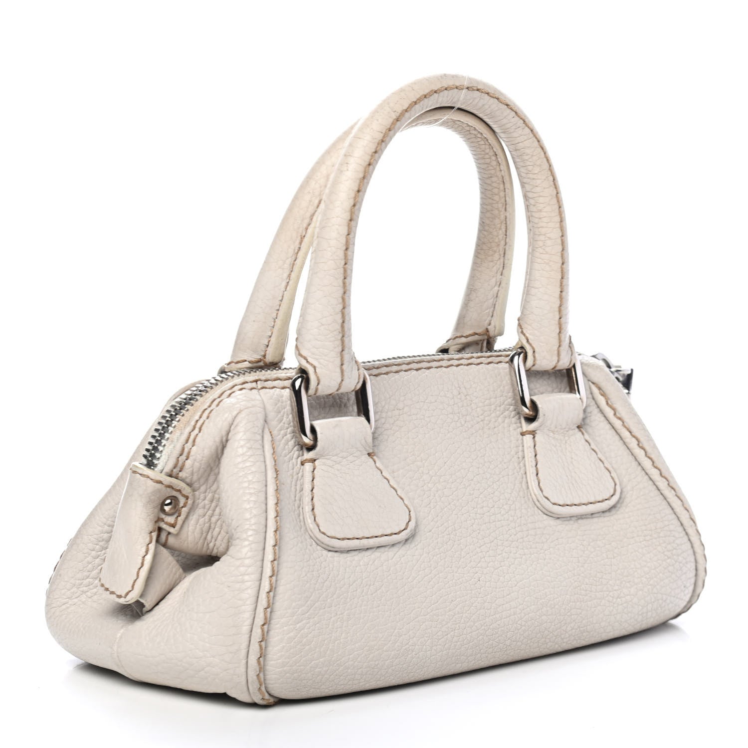 Chanel Calfskin Small Tassel Bowler White 2 of 5