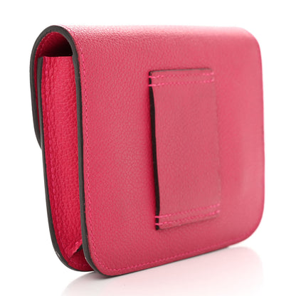 Hermes Evercolor Verso Constance Slim Wallet Rose Mexico Chocolate 4 of 16