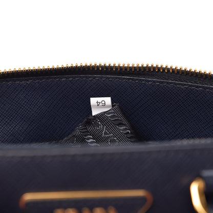 Prada Saffiano Lux Small Promenade Tote Baltico 9 of 10