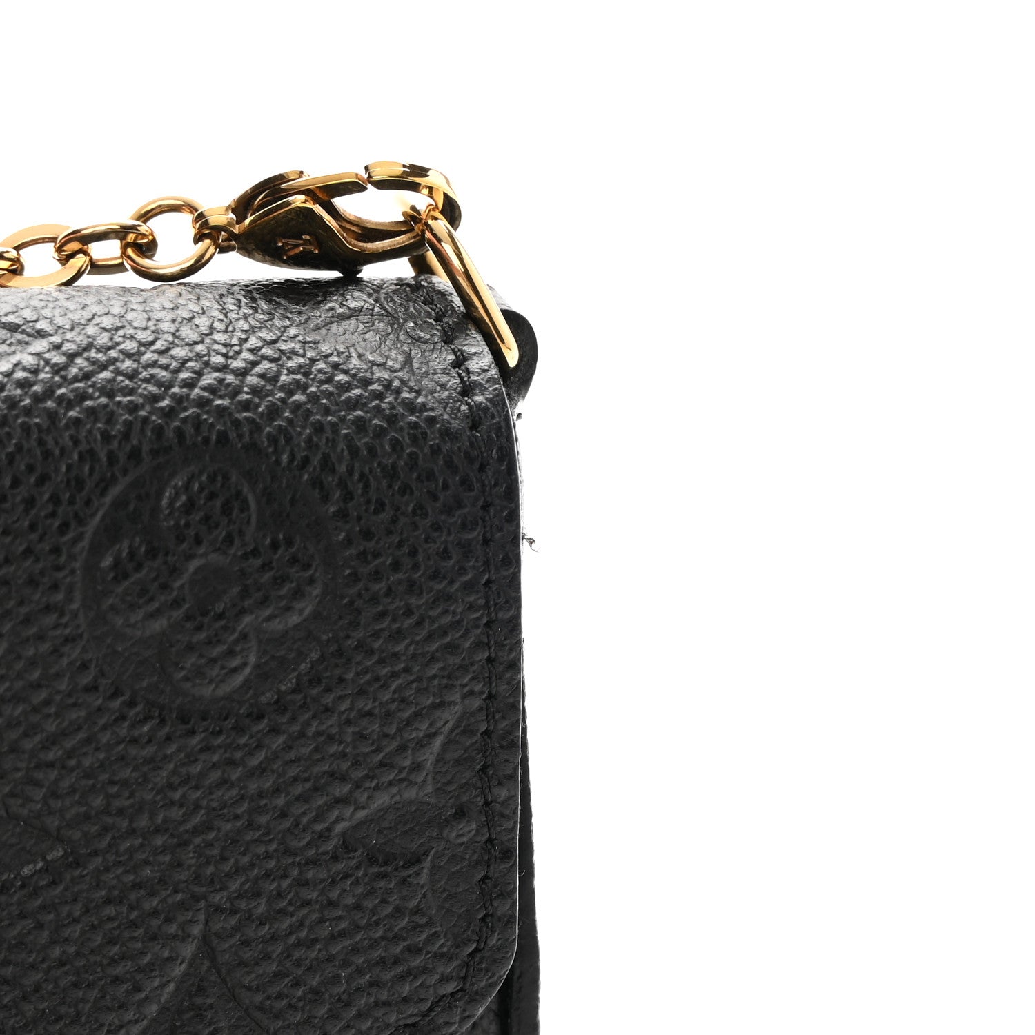 Louis Vuitton Empreinte Pochette Felicie Chain Wallet Black 14 of 15