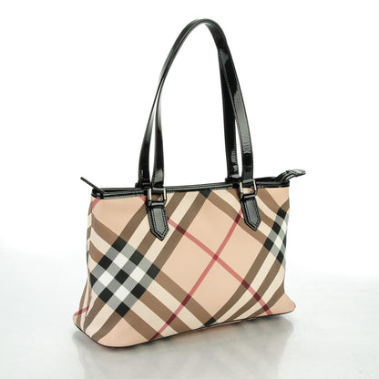Burberry Supernova Check Regent Tote Black 3 of 8