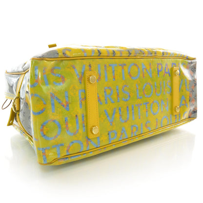 Louis Vuitton Monogram Pulp Defile Weekender GM Yellow 3 of 8
