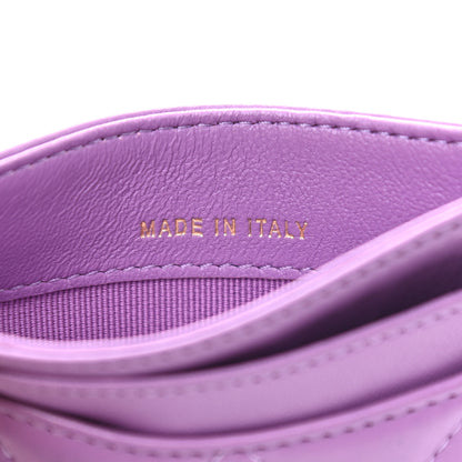 Chanel Lambskin Quilted Card Holder Purple 7 of 8