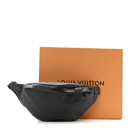 Louis Vuitton Calfskin Monogram Shadow Discovery Bumbag Black 10 of 10