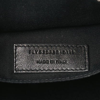 Saint Laurent Lambskin Monogram Embossed Small Lou Camera Bag Black 7 of 14