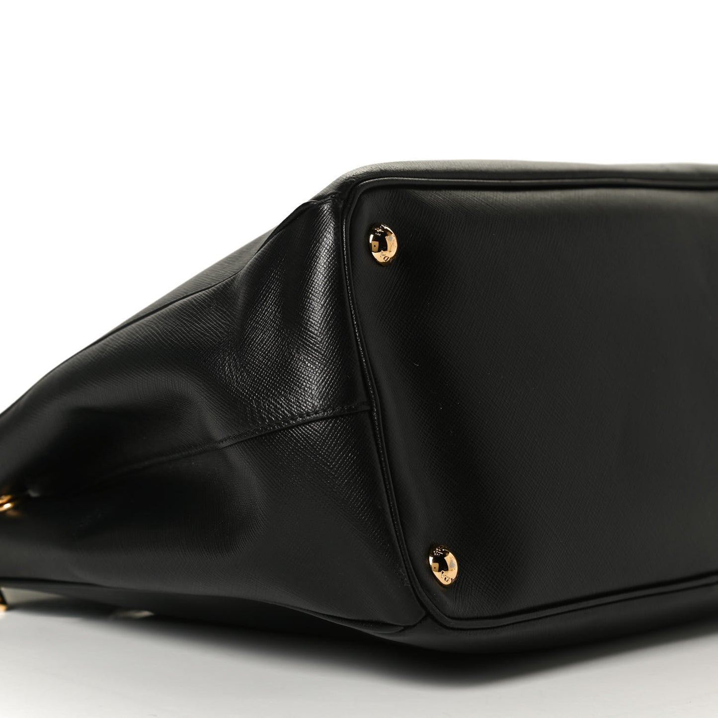 Saffiano Large Galleria Double Zip Tote Black