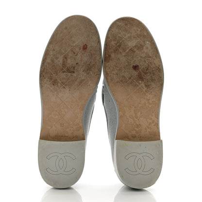 Chanel Denim CC Turnlock Loafers 39 Blue 7 of 10