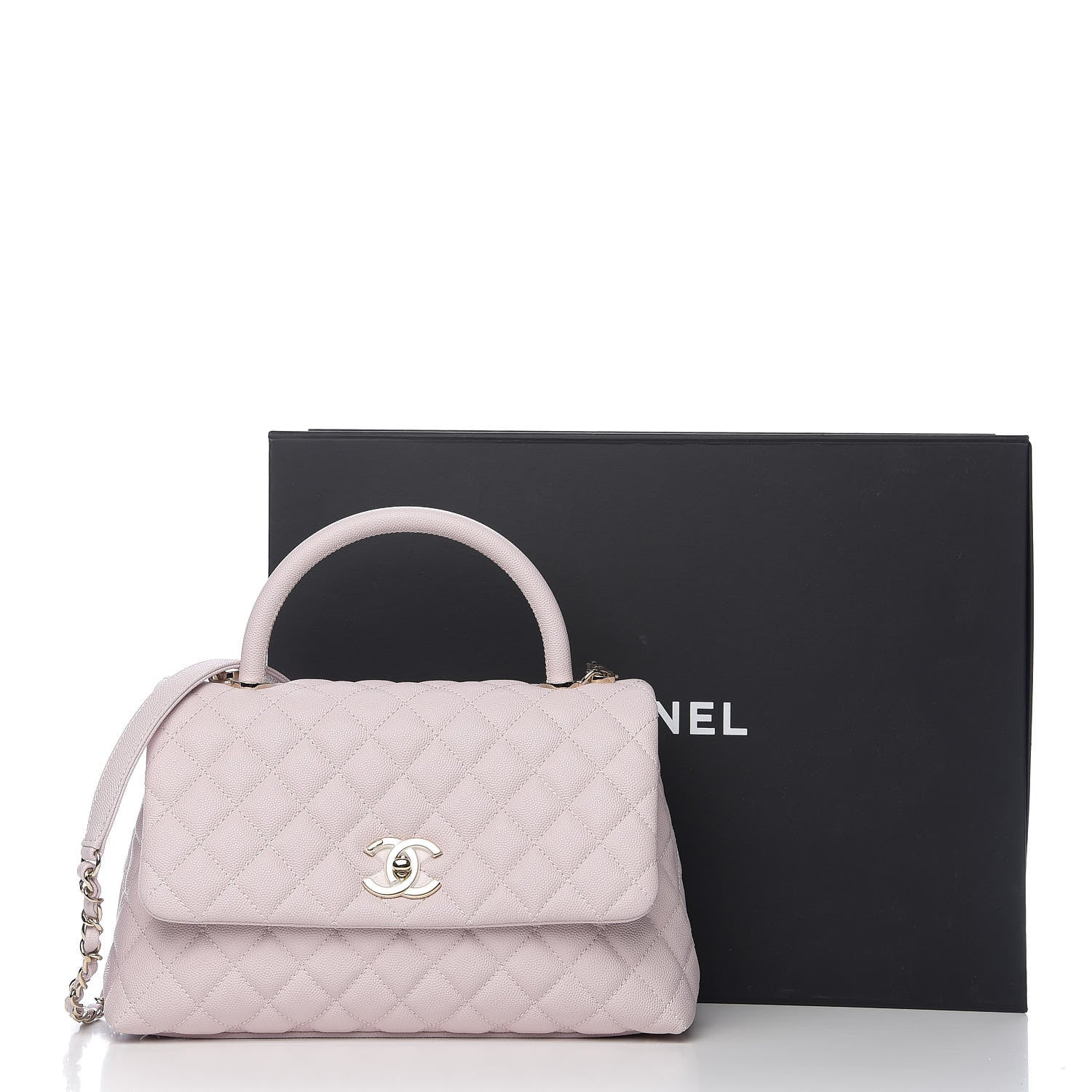 Chanel Caviar Quilted Small Coco Handle Flap Lilas Lilac 10 of 10