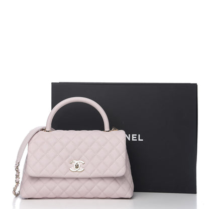 Chanel Caviar Quilted Small Coco Handle Flap Lilas Lilac 10 of 10