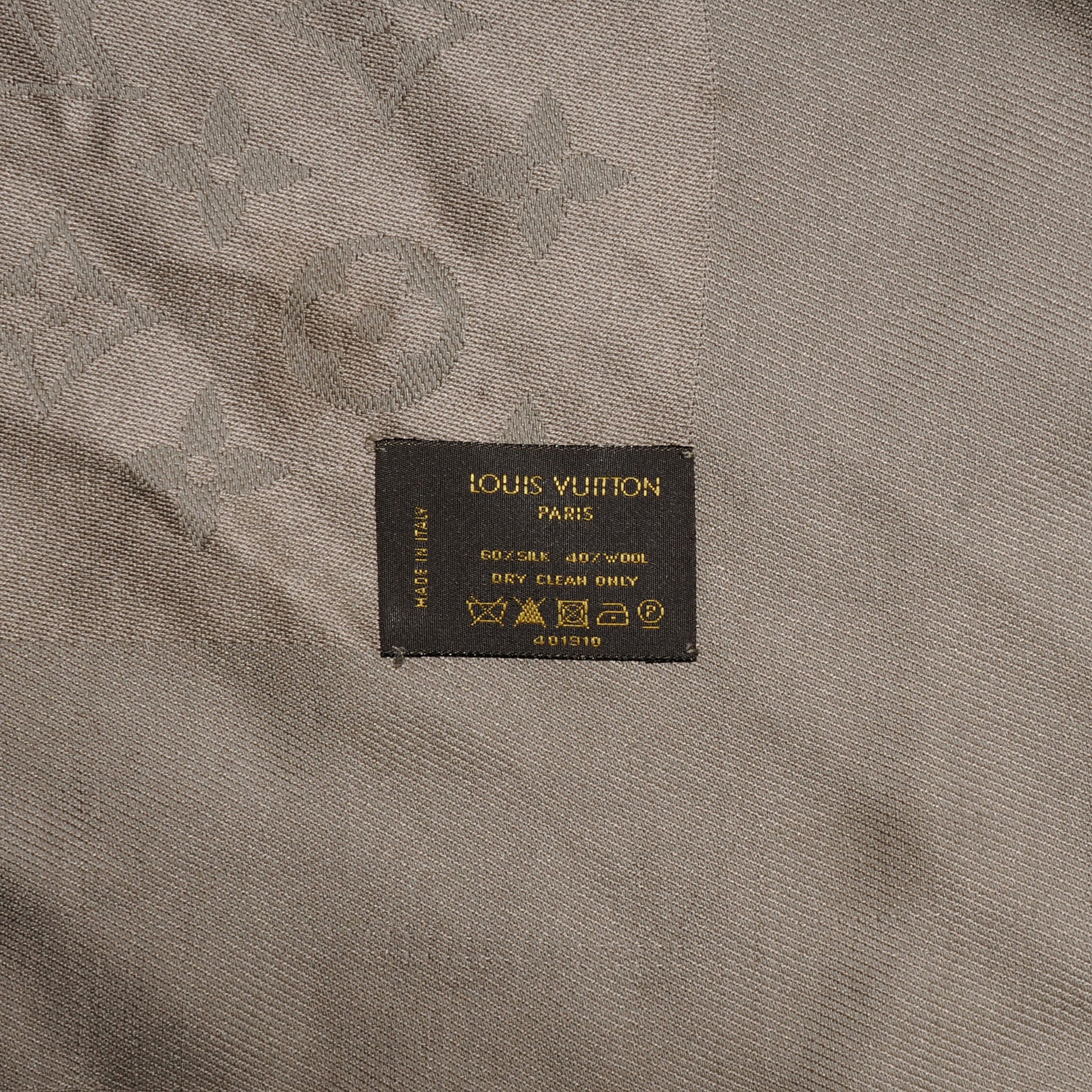 Louis Vuitton Wool Silk Monogram Shawl Verone 5 of 5