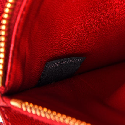 Prada Saffiano Fiocco Bow Flap Wallet Fuoco 6 of 10