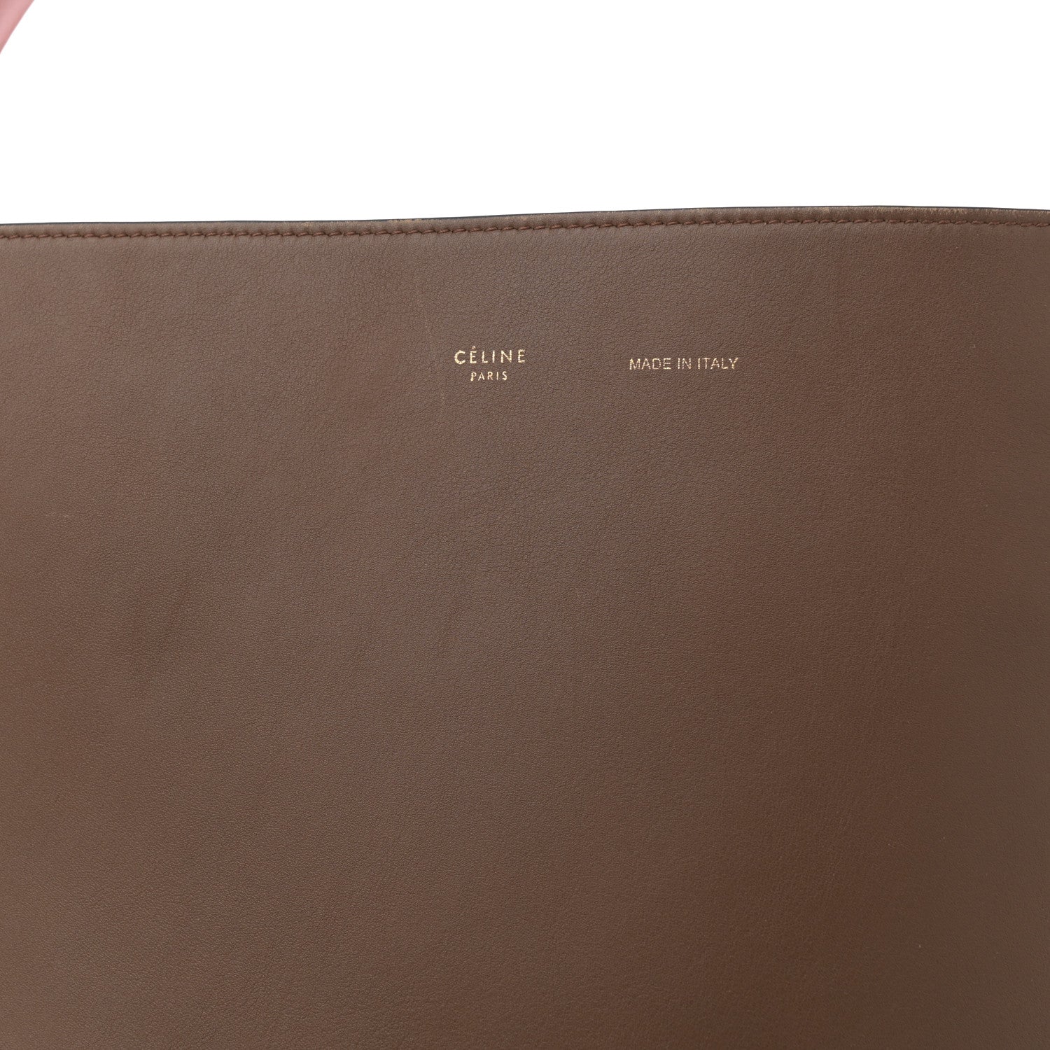 Celine Shiny Smooth Calfskin Small Twisted Cabas Camel Brick 9 of 15