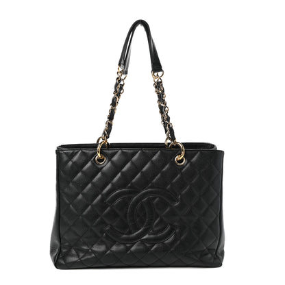 Chanel Caviar Quilted Grand Shopping Tote GST Black 1 of 13