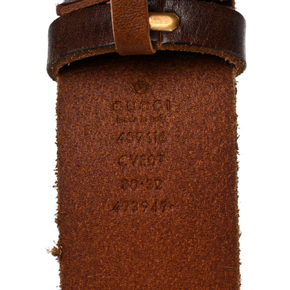 Gucci Faded Calfskin Double G 40mm Belt 80 32 Cuir 3 of 7