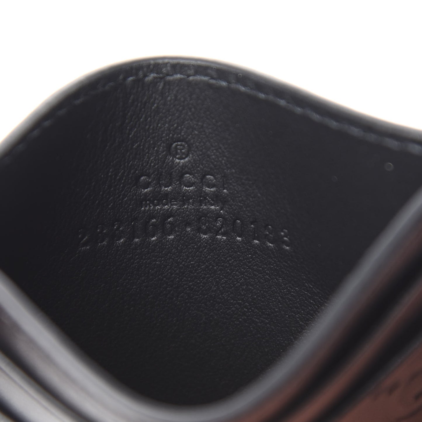 Guccissima Card Holder Black