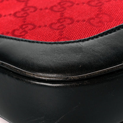 Gucci Monogram Jackie O Hobo Red 9 of 17