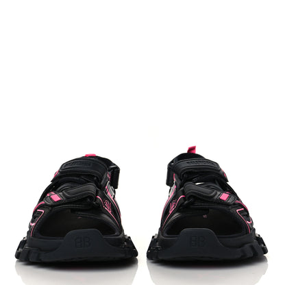 Balenciaga Rubber Neoprene Bi-Color Womens Track Sandals 36 Black Fluo Pink 2 of 7