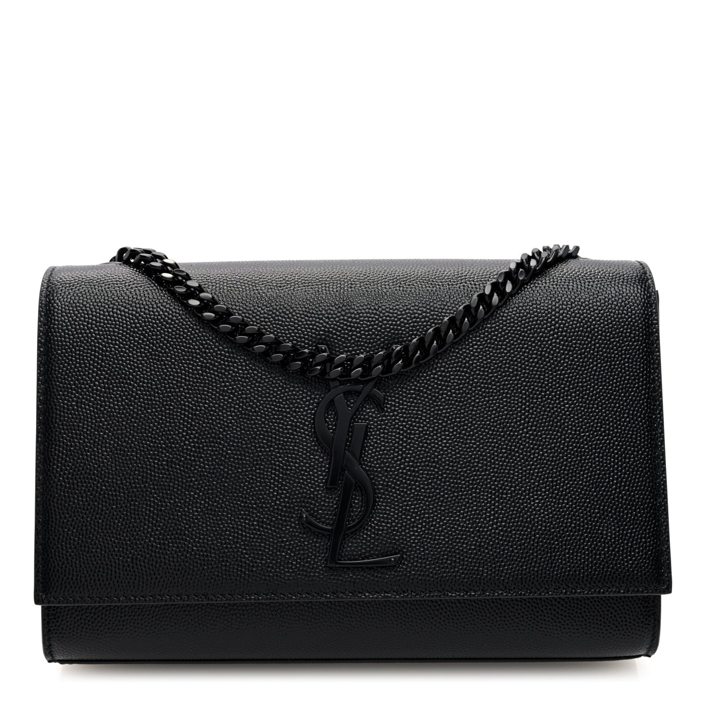 Grain De Poudre Small Monogram Monochrome Kate Satchel Black