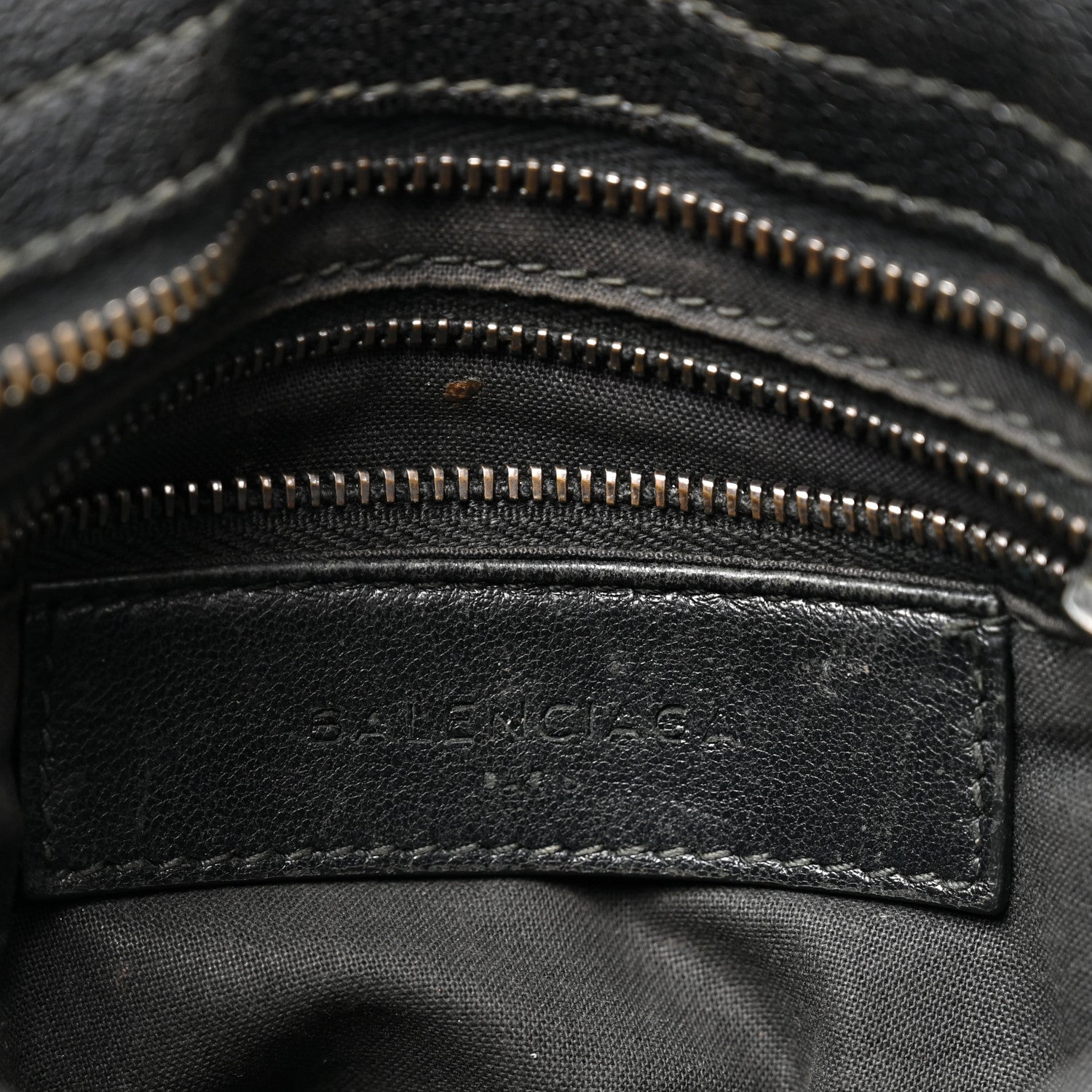 Balenciaga Chevre Gold Metallic Edge Hardware Mini City Black 7 of 13