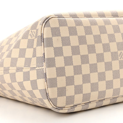 Louis Vuitton Damier Azur Neo Neverfull MM Rose Ballerine 8 of 14