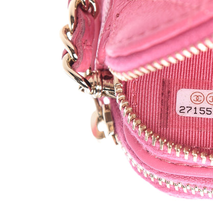 Chanel Caviar Quilted Small Clutch With Chain Pink 9 of 10