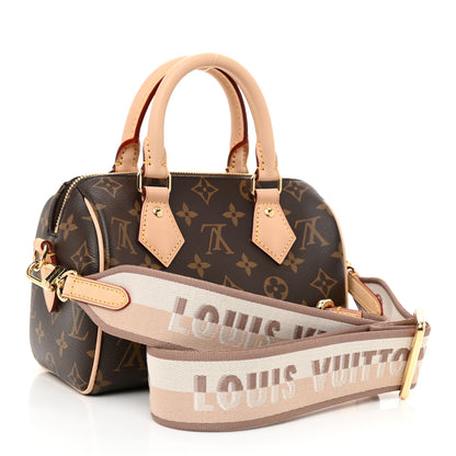 Louis Vuitton Monogram Speedy Bandouliere 20 Beige 3 of 7