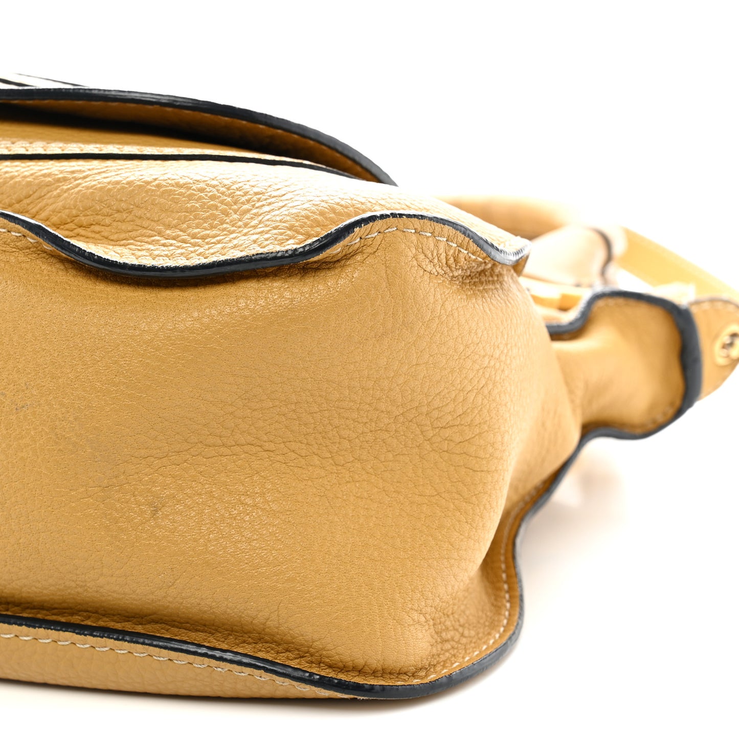 Calfskin Medium Marcie Satchel Sand Shell
