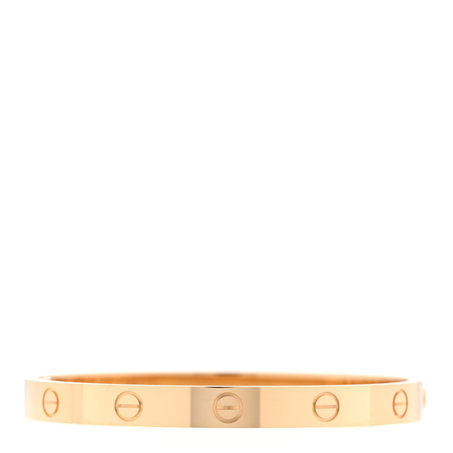 18K Yellow Gold LOVE Single Screw Bracelet 17