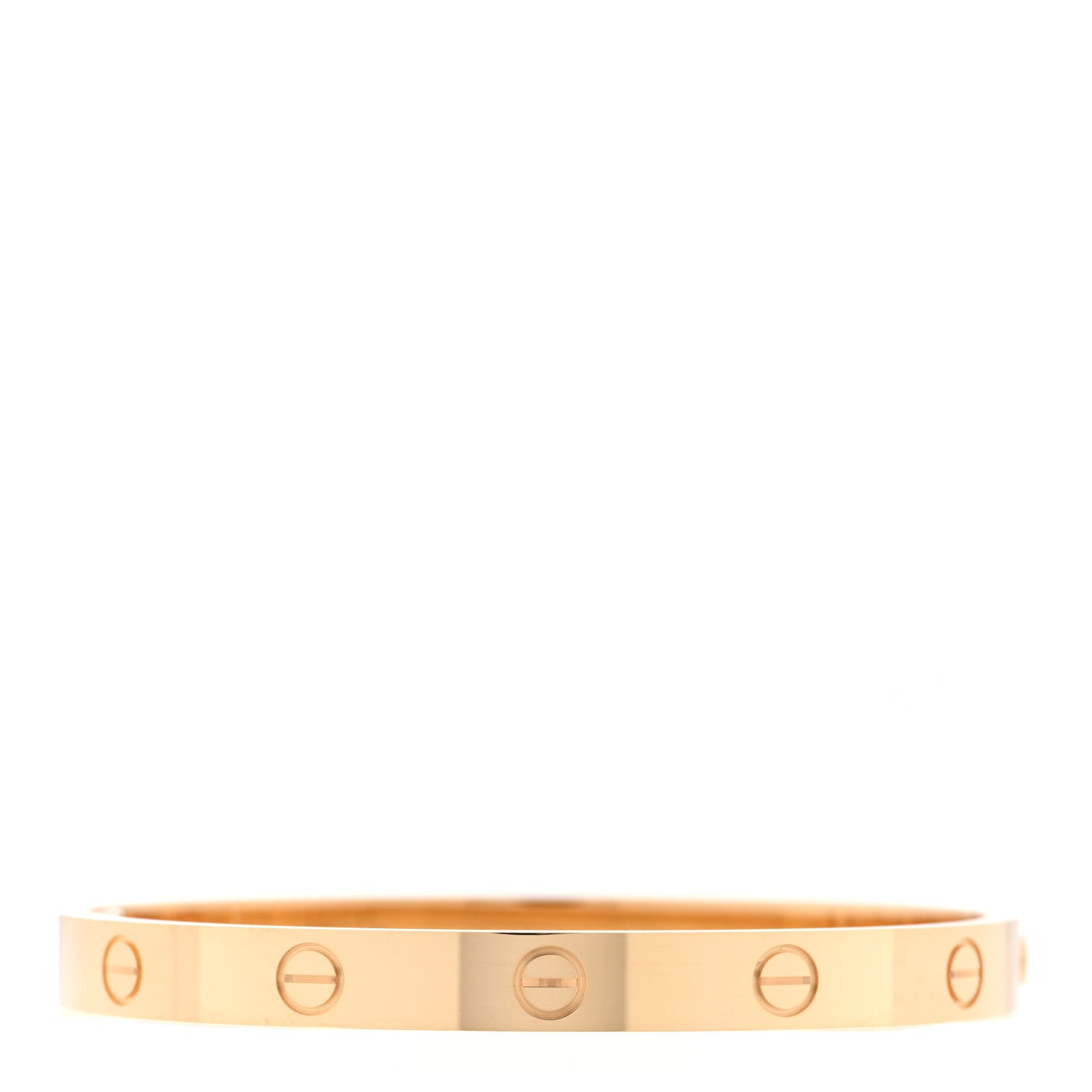 Cartier 18K Yellow Gold LOVE Single Screw Bracelet 17 1 of 7
