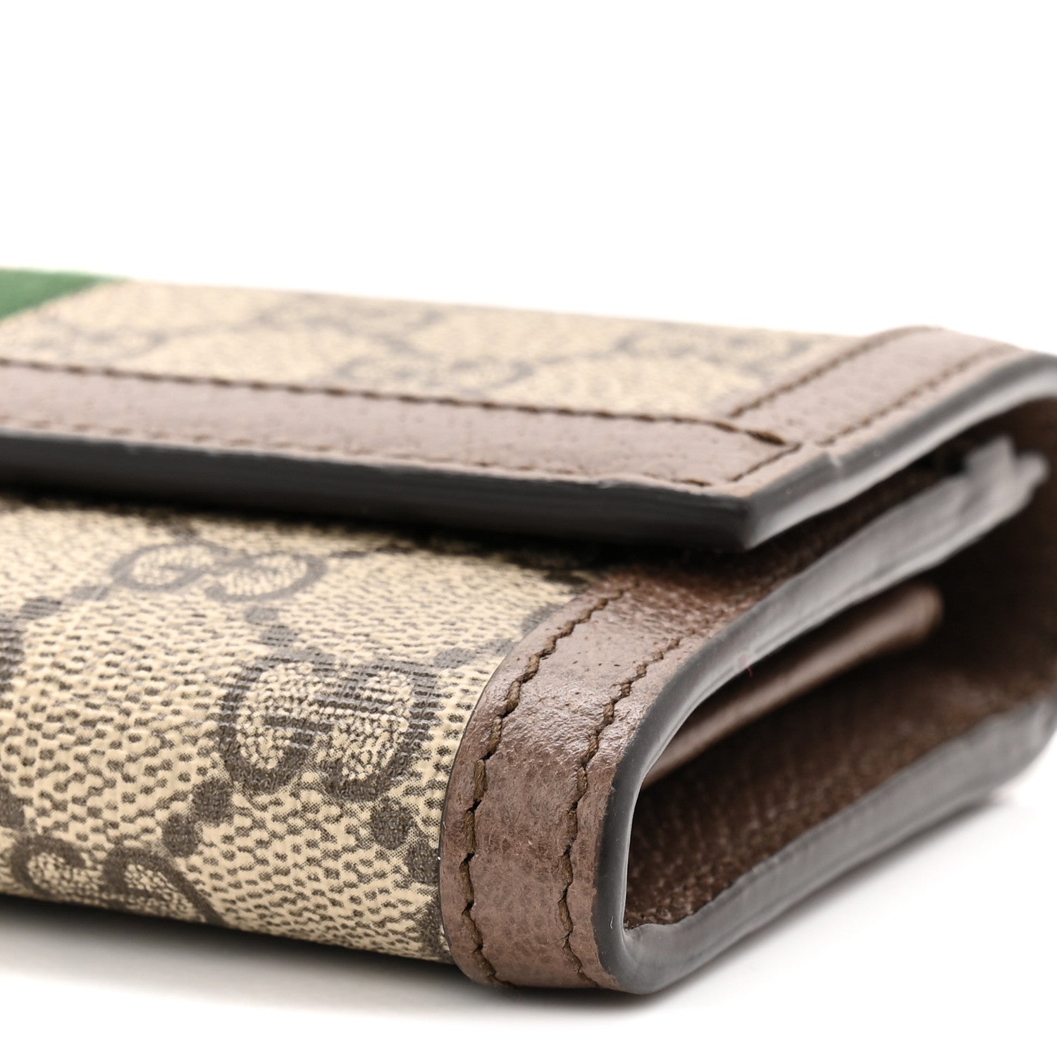 Gucci GG Supreme Monogram Web Ophidia Continental Wallet Brown 9 of 9