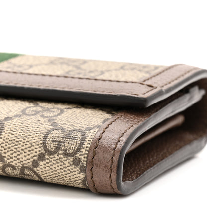 Gucci GG Supreme Monogram Web Ophidia Continental Wallet Brown 9 of 9