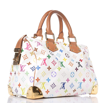 Louis Vuitton Monogram Multicolor Speedy 30 White 3 of 15