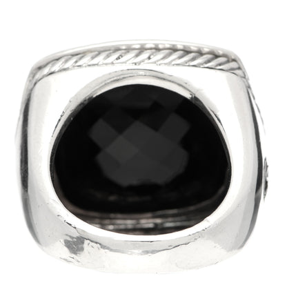 David Yurman Sterling Silver Diamond Black Onyx 20mm Albion Statement Ring 56 7.5 4 of 5