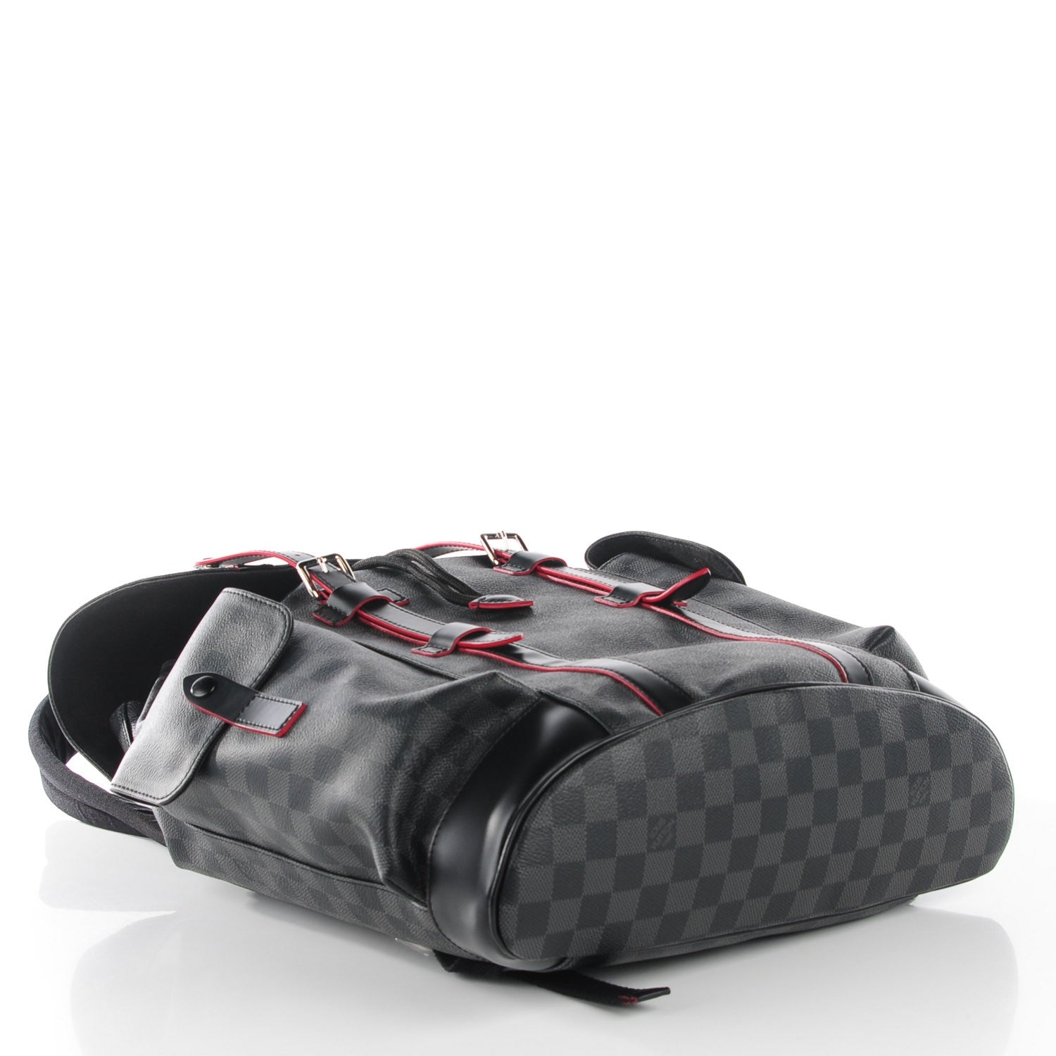 Louis Vuitton Damier Graphite Christopher PM Red 4 of 8