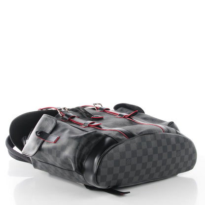 Louis Vuitton Damier Graphite Christopher PM Red 4 of 8