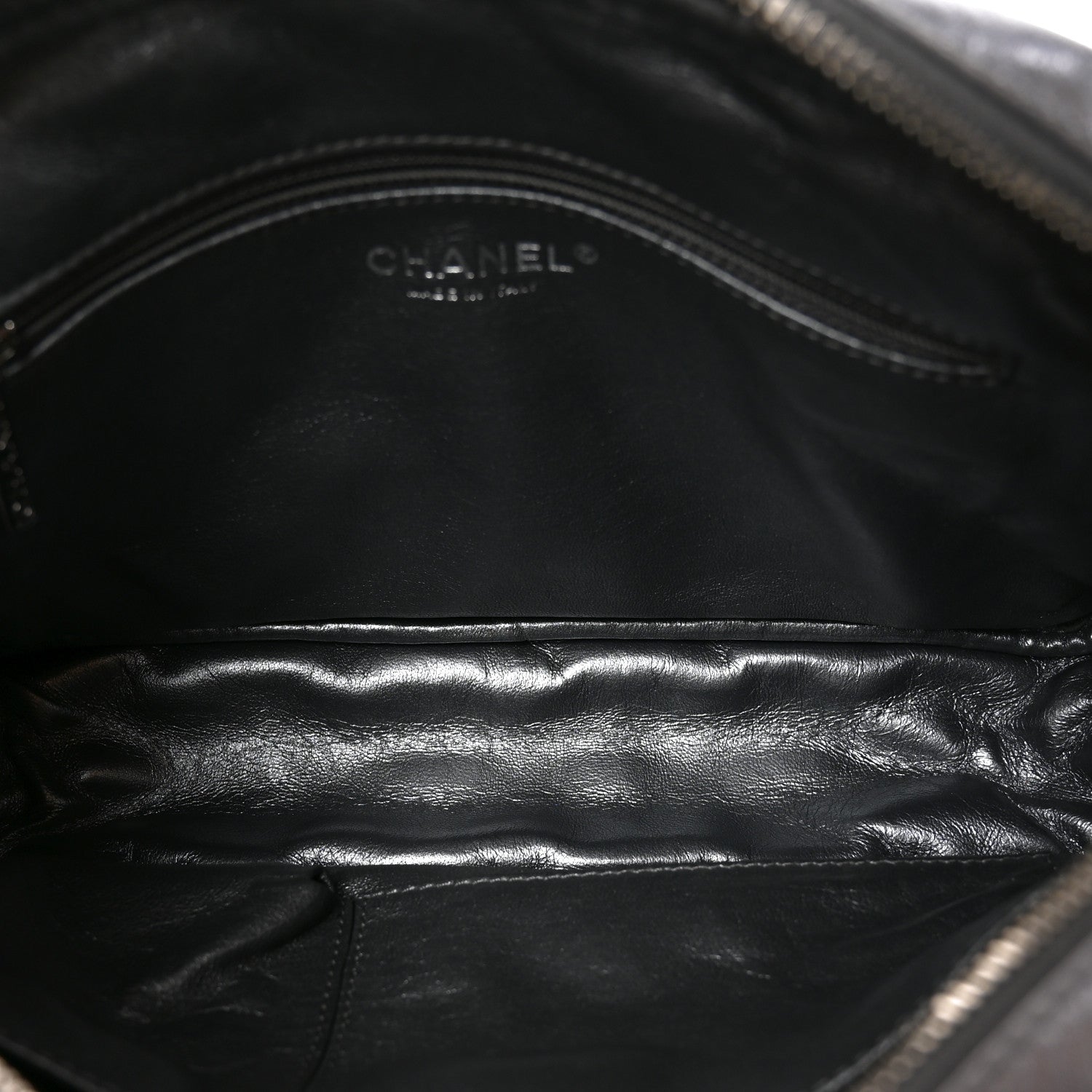 Chanel Metallic Aged Calfskin Quilted Medium Reissue Camera Case Dark Silver 5 of 10